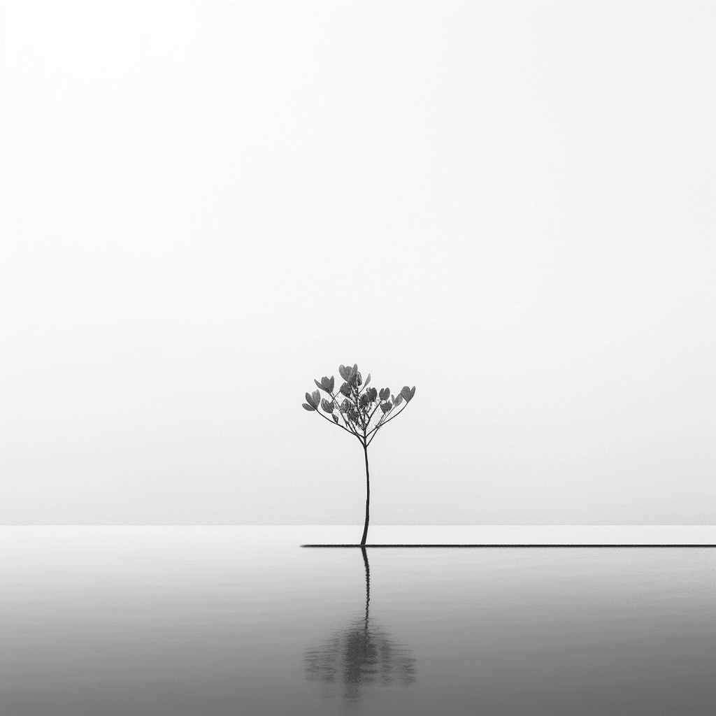 "Evolving Essence" is a mesmerizing minimal artwork that beautifully captures the concept of growth. The piece is created with a harmonious blend of simplicity and sophistication, inviting viewers to contemplate the transformative nature of life.